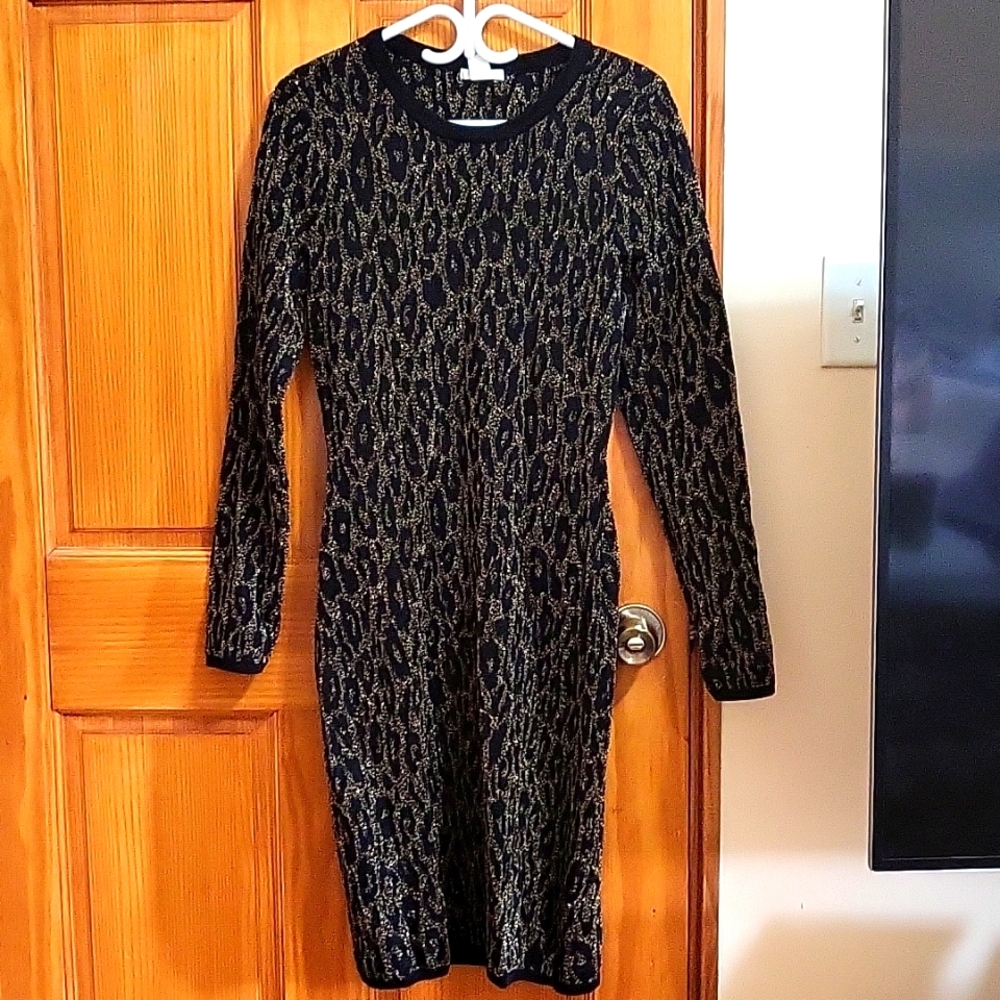 Jacquard knit dress